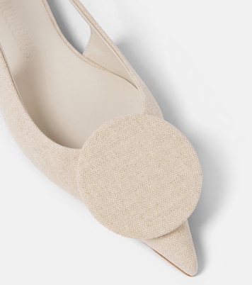 Les Slingbacks Duelo Plates canvas flats | Jacquemus