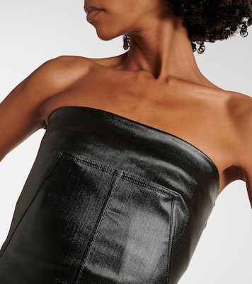 Robe longue en jean enduit | Rick Owens