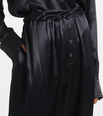 Pantaloni pigiama a gamba larga in raso | Ferragamo