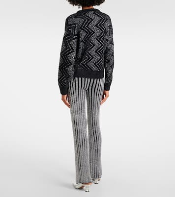 Pullover in maglia lamé a zig-zag | Missoni