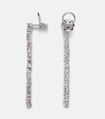 Boucles d'oreilles Savannah Mili en or blanc 18 ct et diamants | Suzanne Kalan