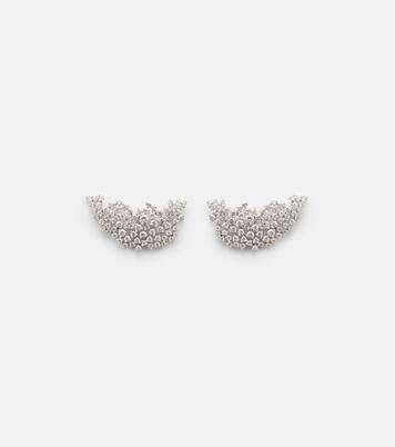 Orecchini Scatter in oro bianco 18kt con diamanti | Ananya