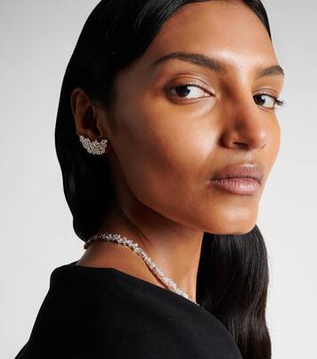 Orecchini Scatter in oro bianco 18kt con diamanti | Ananya