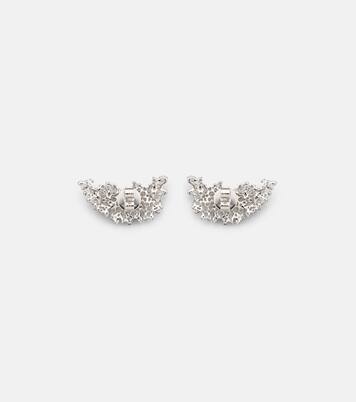 Orecchini Scatter in oro bianco 18kt con diamanti | Ananya