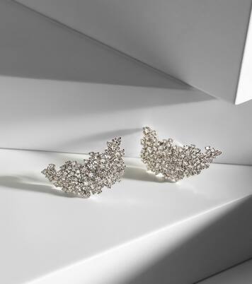 Orecchini Scatter in oro bianco 18kt con diamanti | Ananya