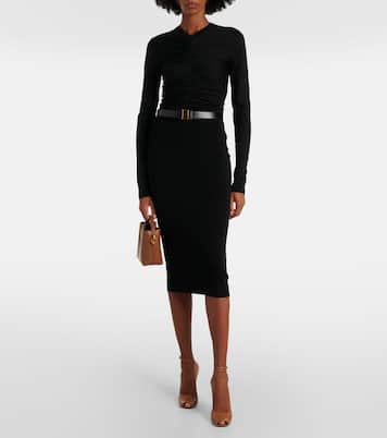 Jupe crayon en laine | Saint Laurent