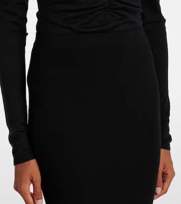 Jupe crayon en laine | Saint Laurent
