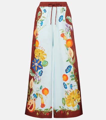 Weite Hose Dahlia aus Leinen | Alémais