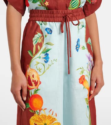 Weite Hose Dahlia aus Leinen | Alémais