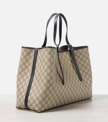 Tote GG Large aus Canvas mit Leder | Gucci