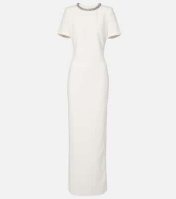 Robe aus Crêpe mit Kristallen | Roland Mouret