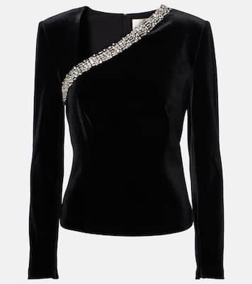Top in velluto con cristalli | Roland Mouret