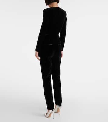 Top in velluto con cristalli | Roland Mouret