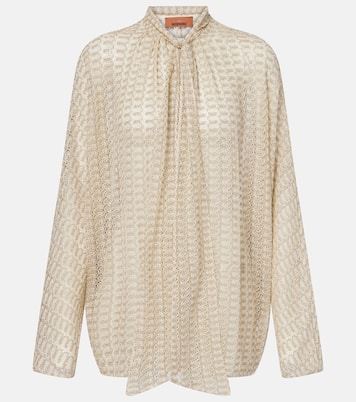 Blusa in maglia con lamé e fiocco | Missoni