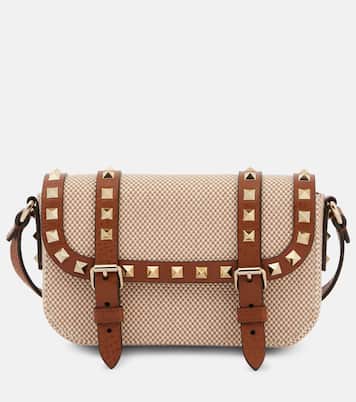 Rockstud Micro canvas crossbody bag | Valentino Garavani
