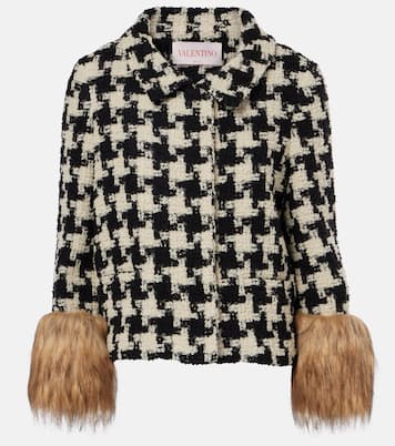 Giacca Macro in tweed di misto lana | Valentino