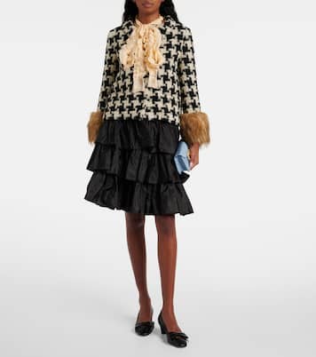 Giacca Macro in tweed di misto lana | Valentino