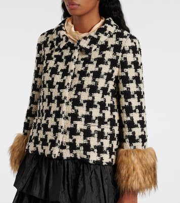 Giacca Macro in tweed di misto lana | Valentino