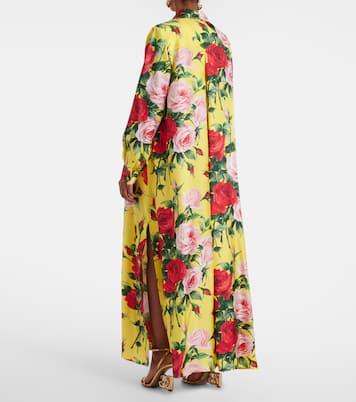 Abito chemisier in seta con stampa | Dolce&Gabbana
