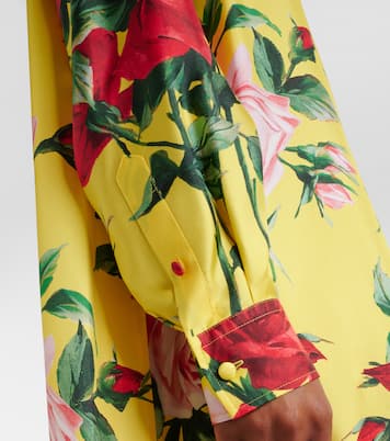 Abito chemisier in seta con stampa | Dolce&Gabbana