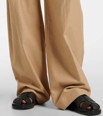 Pantaloni a gamba larga in cotone e lana | Vince
