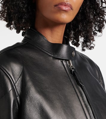 Giacca biker cropped in pelle | Tom Ford