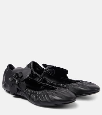 Mary-Jane-Ballerinas Orchid aus Leder | Zimmermann