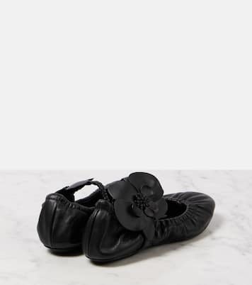 Mary-Jane-Ballerinas Orchid aus Leder | Zimmermann