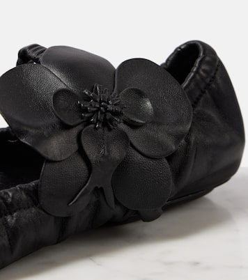 Mary-Jane-Ballerinas Orchid aus Leder | Zimmermann