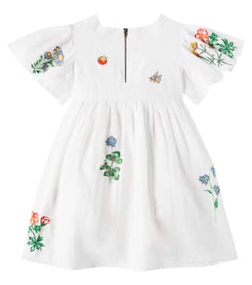 Robe en lin et coton à fleurs | Stella McCartney Kids