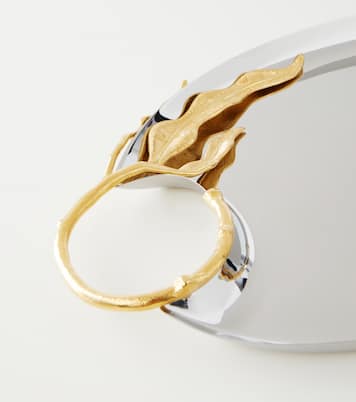 Vassoio Fern Medium placcato in oro 24kt | L'Objet
