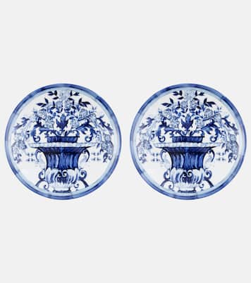 Set de deux assiettes à dessert Blu Mediterraneo | Dolce&Gabbana Casa