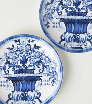 Set de deux assiettes à dessert Blu Mediterraneo | Dolce&Gabbana Casa