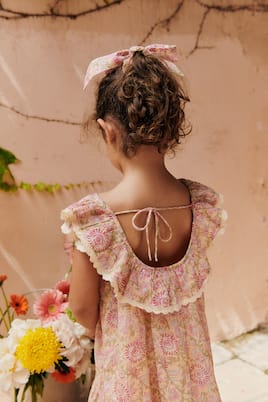 Bedrucktes Kleid Natiya aus Baumwoll-Voile | Louise Misha