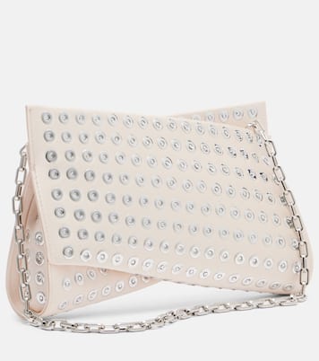 Clutch Loubitwist Small aus Leder mit Kristallen | Christian Louboutin