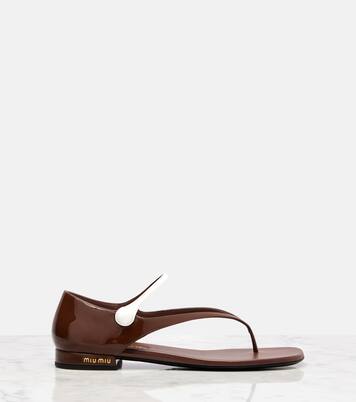 Sandales en cuir | Miu Miu