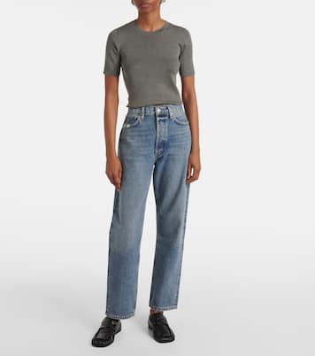 Jeans rectos de tiro medio | Agolde