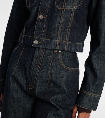 Cropped denim jacket | Victoria Beckham