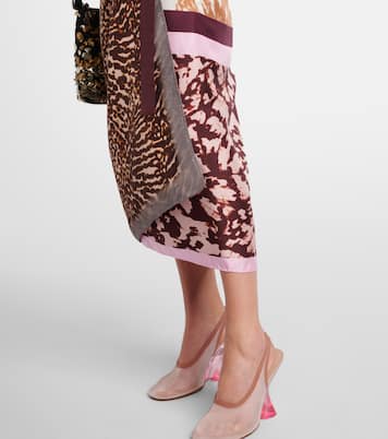 Gonna a portafoglio Scarfy in seta con stampa | Dries Van Noten