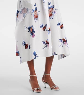 Vestido camisero de popelín de algodón floral | Erdem