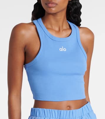 Top cropped Aspire in jersey di misto cotone | Alo Yoga