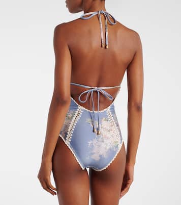 Cascadian crochet keyhole cutout swimsuit | Zimmermann