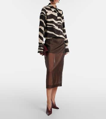 Printed satin shirt | Nina Ricci
