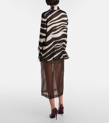 Printed satin shirt | Nina Ricci