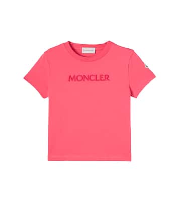 Logo embroidered cotton jersey T-shirt | Moncler Enfant