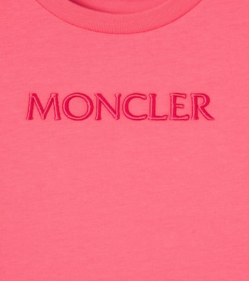 Logo embroidered cotton jersey T-shirt | Moncler Enfant