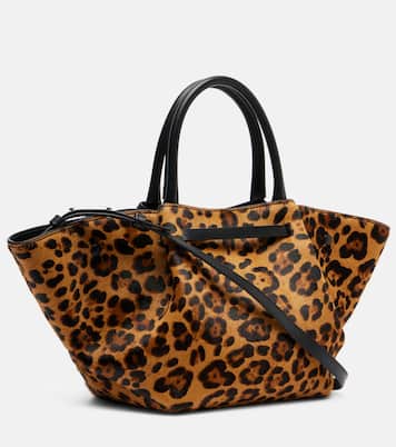 New York Medium leopard-print calf hair tote bag | DeMellier