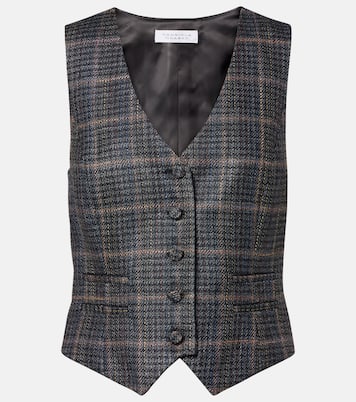 Coleridge checked wool and silk vest | Gabriela Hearst