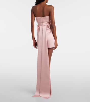 Lalani bow-detail satin minidress | The New Arrivals Ilkyaz Ozel