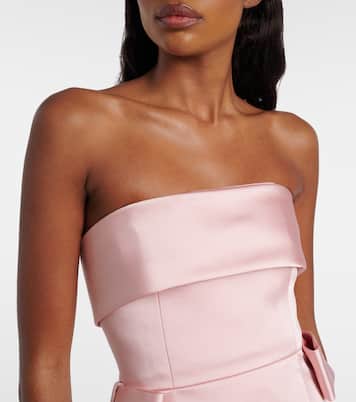 Lalani bow-detail satin minidress | The New Arrivals Ilkyaz Ozel